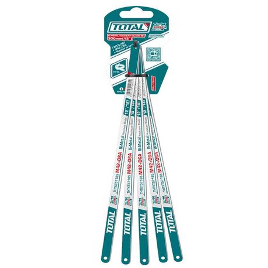 Total tools - 5Pcs Hacksaw Blade Set - Total tools - 5Pcs Hacksaw Blade Set