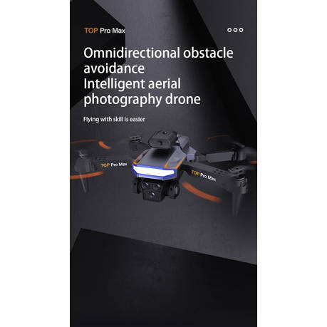 P18 - Triple Camera Quadcopter Drone With GPS HD Aerial Photography - Black