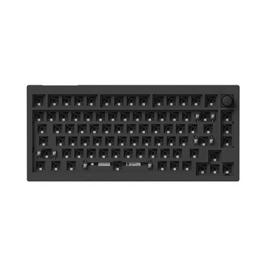 Keychron - V1 Max Qmk/Via Wireless Custom Mechanical Keyboard | Red Switches - Black - Keychron -...