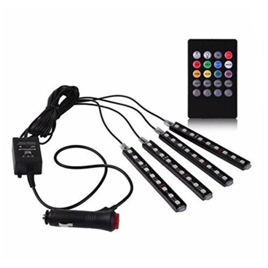 RGB Color 9 LED Strip Light Kit 12V Wireless Music Control