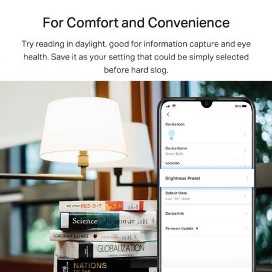 Tp-Link - Tapo L520E Smart WiFi Light Bulb - Dimmable Daylight, Voice Control - Tp-Link - Tapo L5...