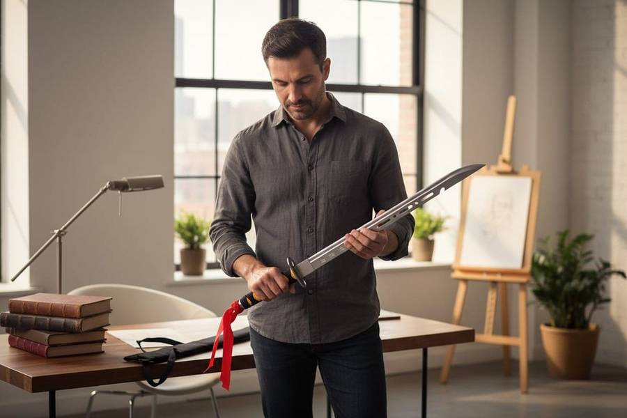 Shadow Fang Ninja Straight Sword - 56cm