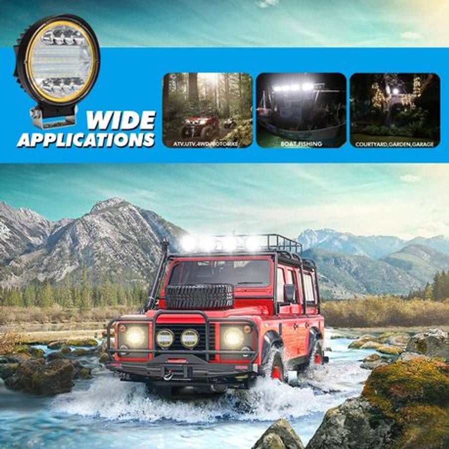 4inch Round Car Auto Led Driving Spot Light driving beam Double row embedded Led Driving Light