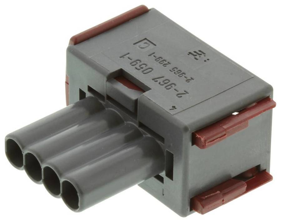TE Connectivity (2-967059-1) Connector Housing, Receptacle, 4 Ways, 5 mm