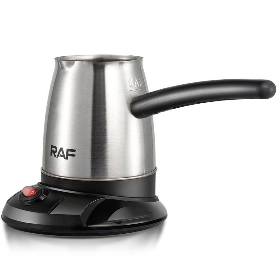 RAF Stainless Steel 0.5L 600w Turkish Coffee Maker Electric Coffee Pot