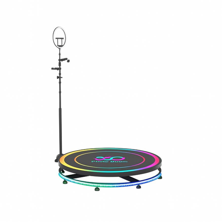 68cm 360-Degree Rotating Ring Light - Photo Booth for Perfect Shots