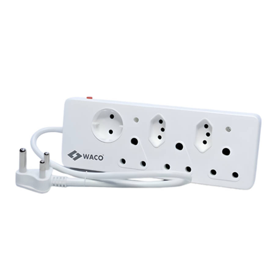 Waco - 6 Way Multiplug with Shutters - Waco - 6 Way Multiplug with Shutters