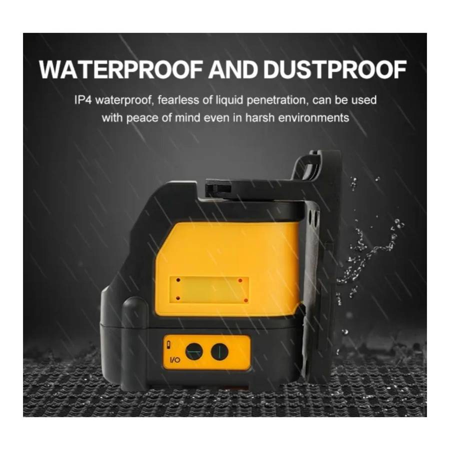0-15m Compact Self-Leveling Laser Line With Case 3 Batteries & Work Gloves