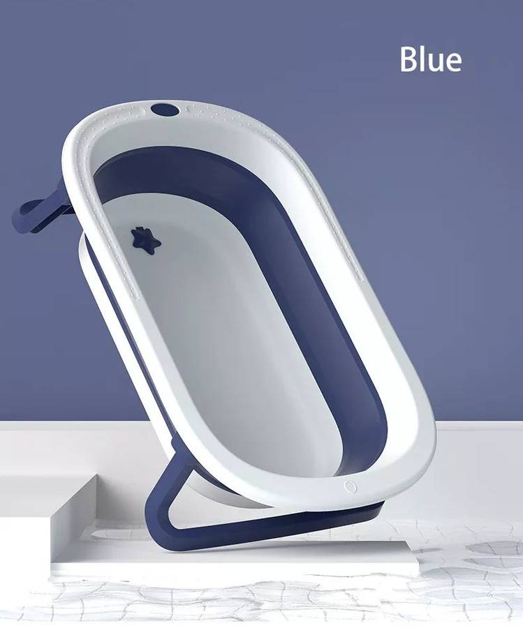 Newborn Baby Bathtub collapsible/folding - Blue