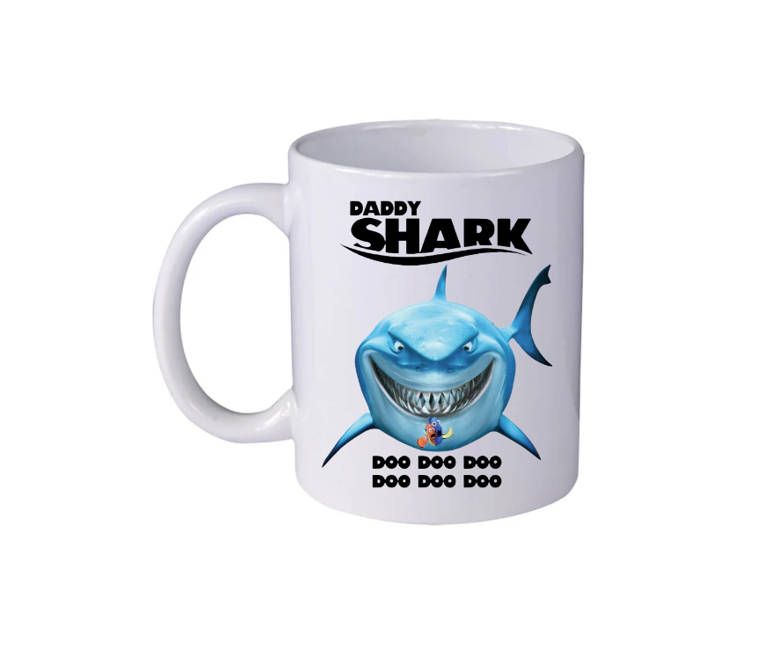 Daddy Shark`s Caffeine Fix Coffee Mug