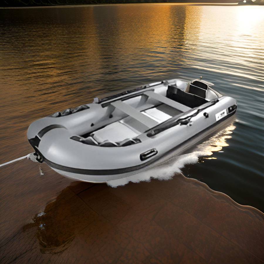 3.3m Inflatable Boat With Leather Padding And Water-Resistant Base