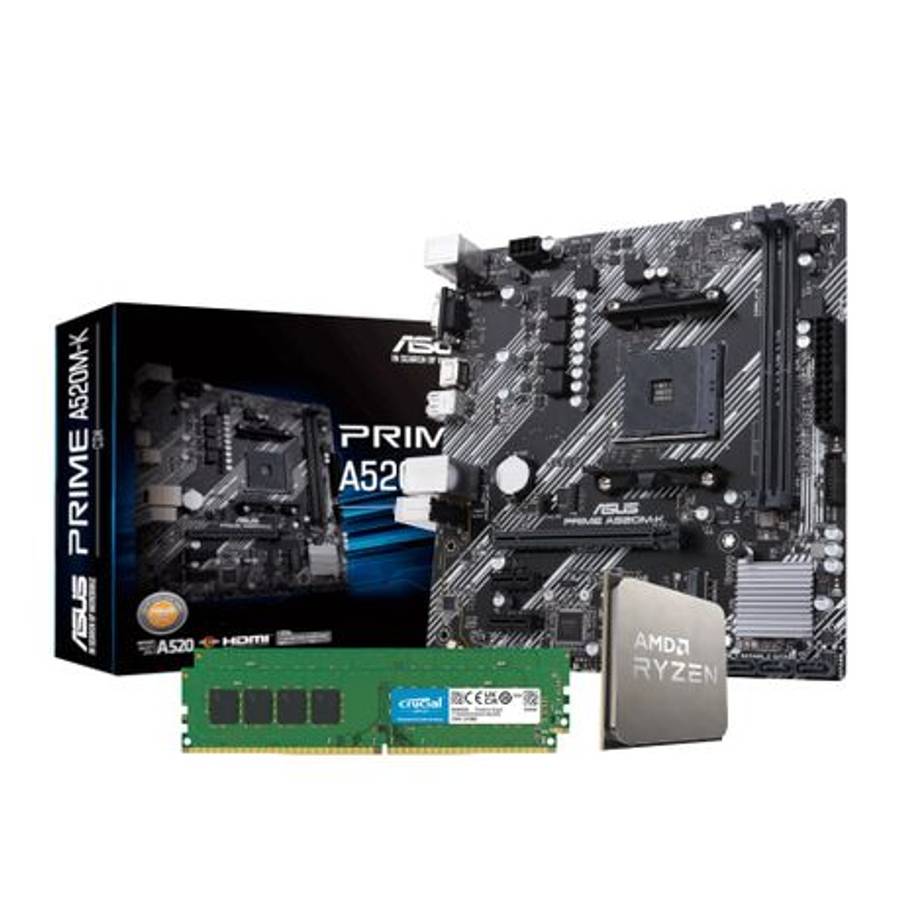 PCBuilder - AMD Ryzen 5 5500 Level UP Core Upgrade Kit - PCBuilder - AMD Ryzen 5 5500 Level UP Co...