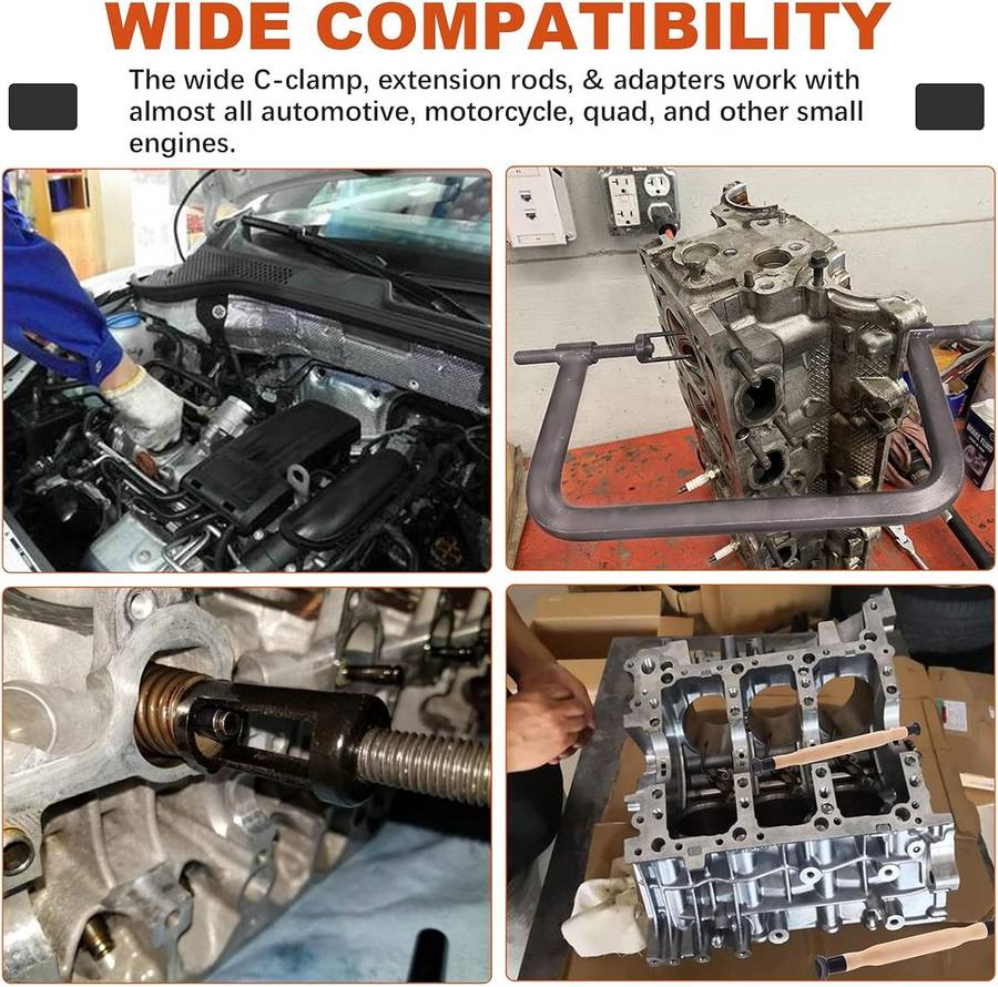 11 PCS Universal Valve Pilers Spring Compressor Repair Tool Kit Set