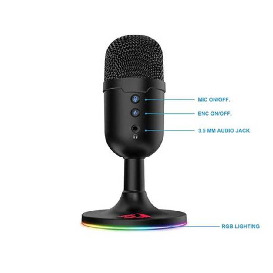 Redragon - GM303 Pulsar Gaming Stream Microphone - Black - Redragon - GM303 Pulsar Gaming Stream ...