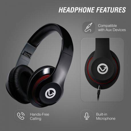 Volkano Falcon Series Wired Aux Headphones with Mic