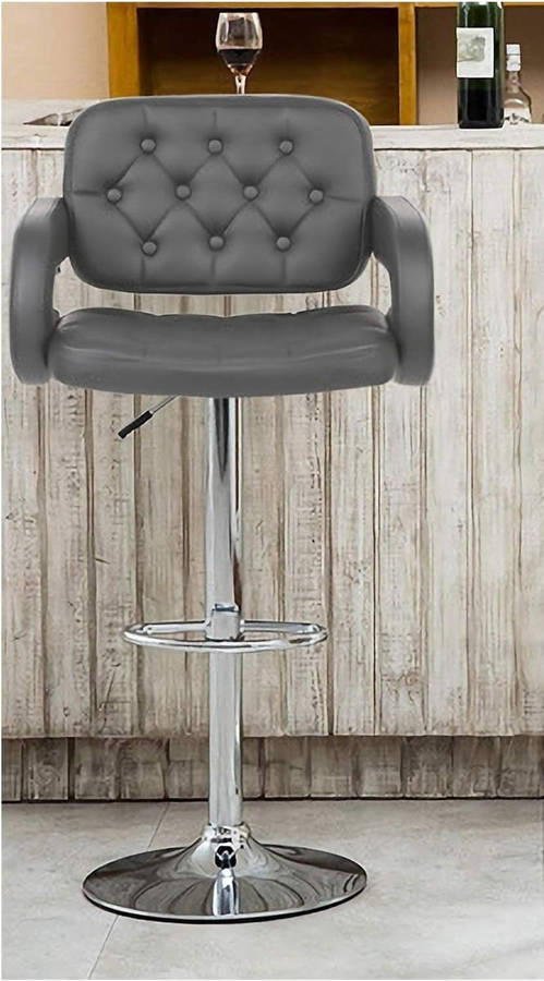 Bar Stools / Kitchen Breakfast Chairs -1 Pack - Grey Colour