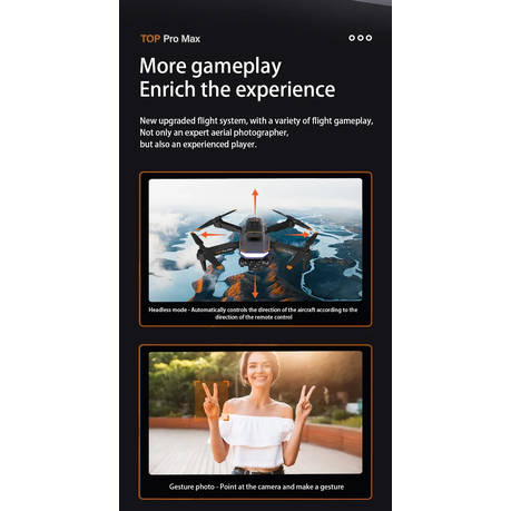 P18 - Triple Camera Quadcopter Drone With GPS HD Aerial Photography - Black