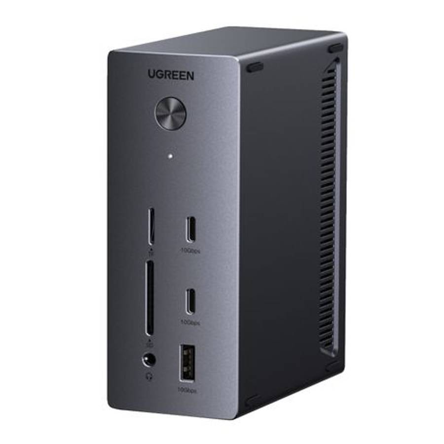 Ugreen - 14-in-1 USB Type-C TO USB/2x HDMI/DP/RJ45 Docking Station - Ugreen - 14-in-1 USB Type-C ...