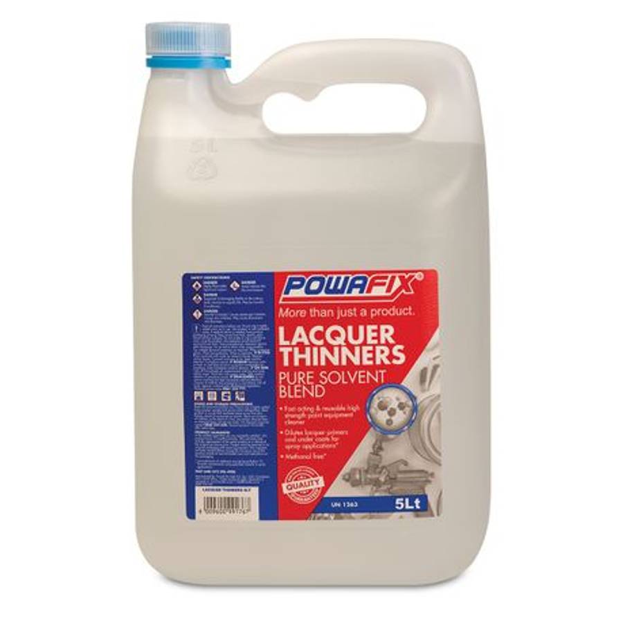 PowaFix - Methanol Free Lacquer Thinners 5L - PowaFix - Methanol Free Lacquer Thinners 5L