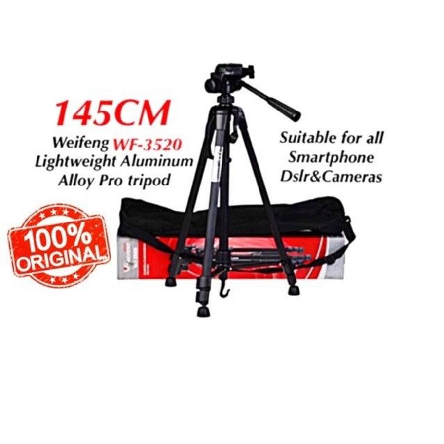 WT- 3520 Aluminium Tripod, Universal Lightweight Tripod with Carry Bag