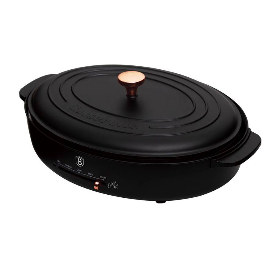 Berlinger Haus 1800W Electric Table Grill - Black Rose Collection