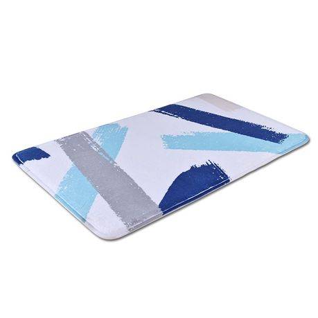 Blue Non Slip Luxury Bath Mat