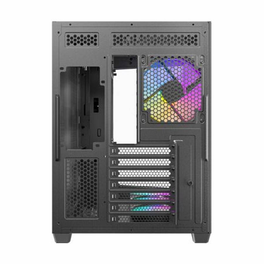 Antec - C5 ARGB ATX Dual Mid Tower Gaming Chassis  Black - Antec - C5 ARGB ATX Dual Mid Tower ...