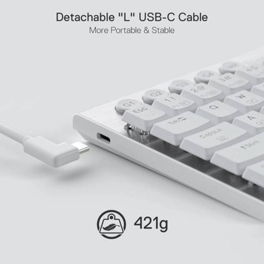 Redragon - K632 Horus Mini 60% RGB Wired Gaming Keyboard  White - Redragon - K632 Horus Mini 6...