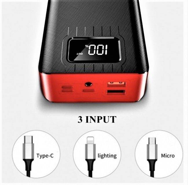 40000mAh LED Portable Mobile Power Bank