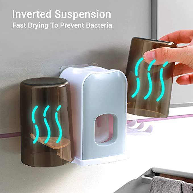 Ceramic Multifunctional 4 Holder Toothbrush Holder