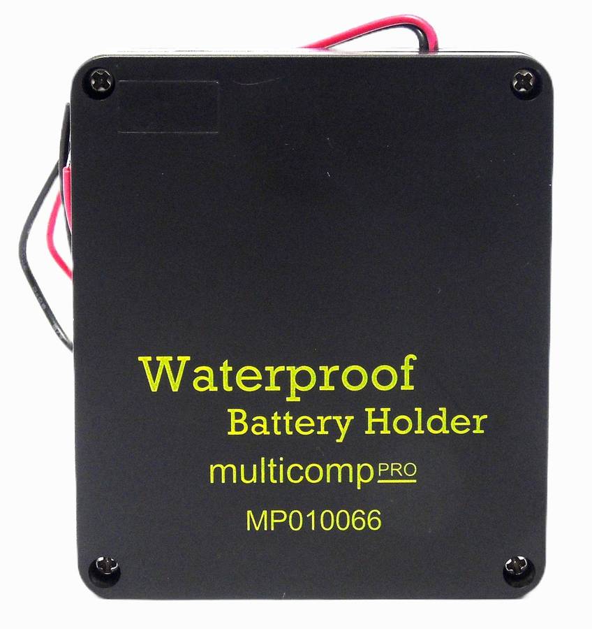 Multicomp Pro (MP010066) Battery Holder - 4xAA Size, 150mm, Screw, IP65