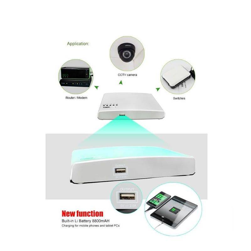 12000mAh Rechargeable Portable Mini Fiber / WIFI Router Backup UPS