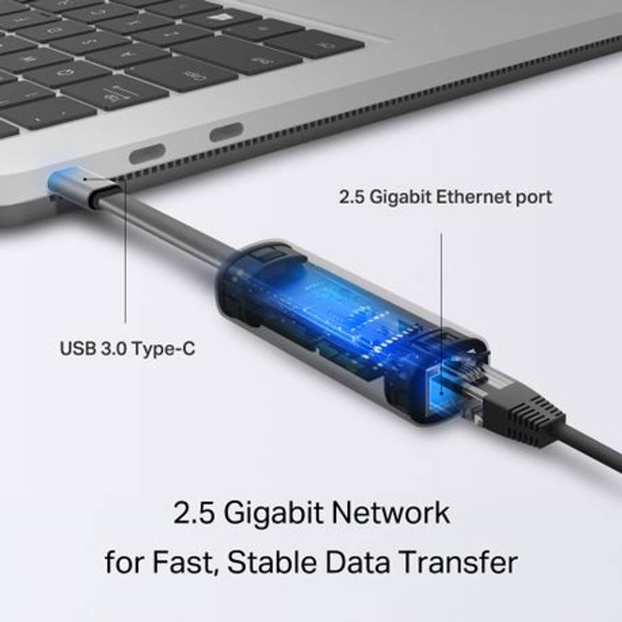 Tp-Link - UE302C USB Type-C to 2.5 Gigabit Ethernet Network Adapter - Tp-Link - UE302C USB Type-C...