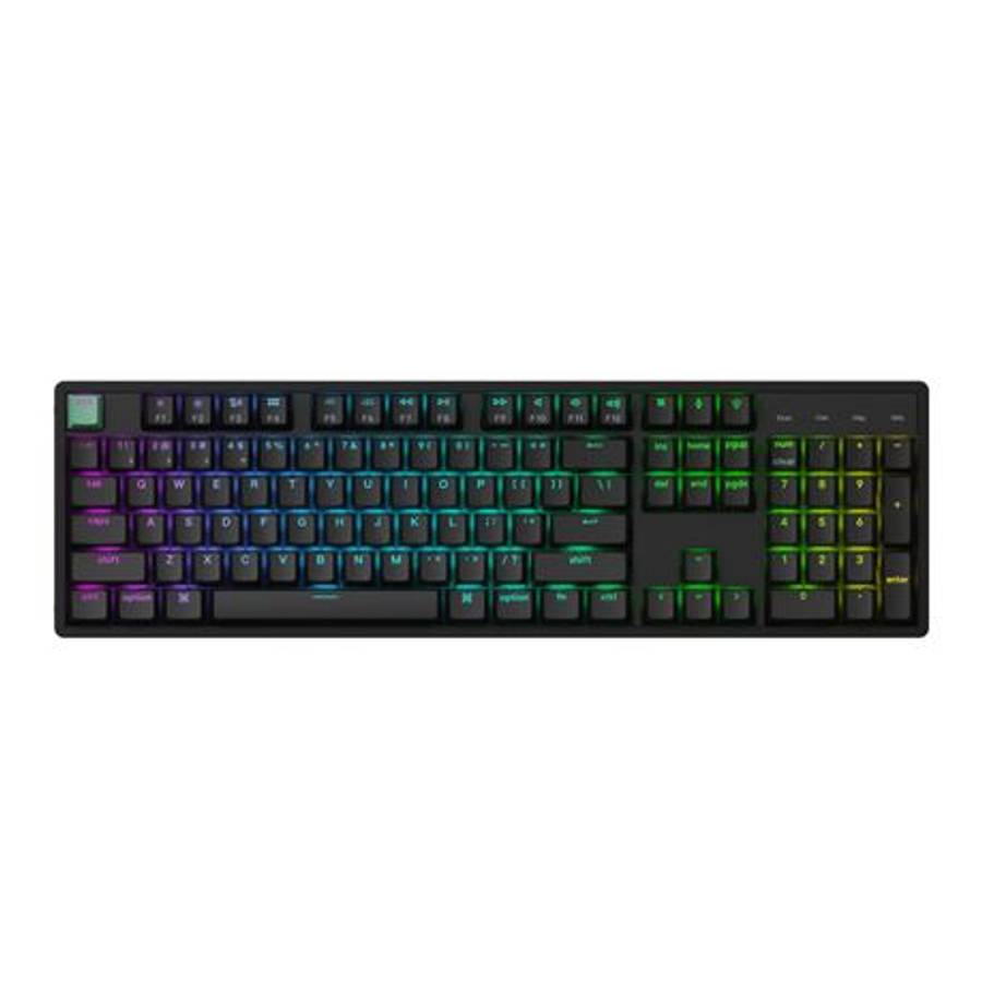 Keychron - K10 HE 100% Hot-Swap Gateron Dbl-Rail Nebula Switch RGB Wireless Keyboard - Black - Ke...