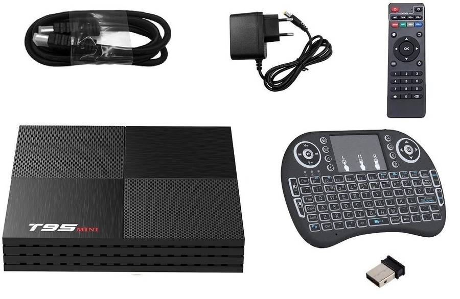 T95Mini (2+16) H6 6K Allwinner TV Box With Backlit Mini Wi-Fi Keyboard combo