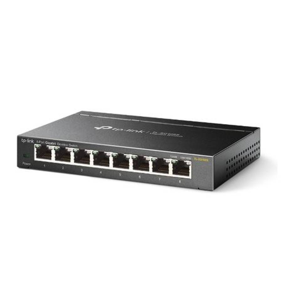 Tp-Link - TL-SG108S 8-Port Gigabit Ethernet Switch-Fast,Reliable, Plug & Play - Tp-Link - TL-SG10...