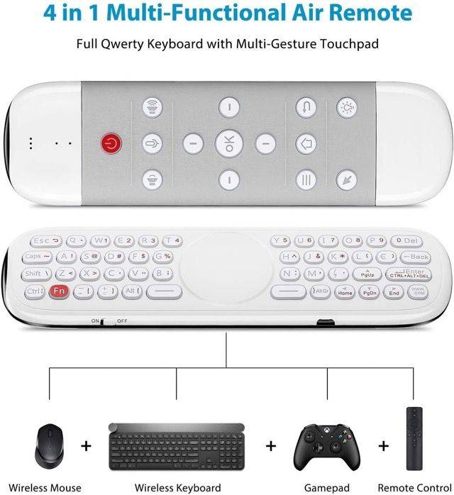 Stylish Universal Air Remote Control Air Mouse Remote with Blacklight for TV Box or TV