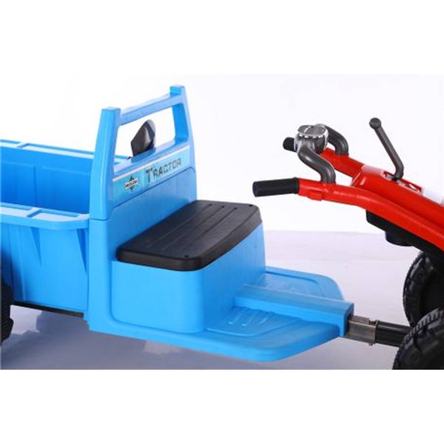 Kids Ride-On Electric Tractor with Trailer  Battery Powered(Untested)