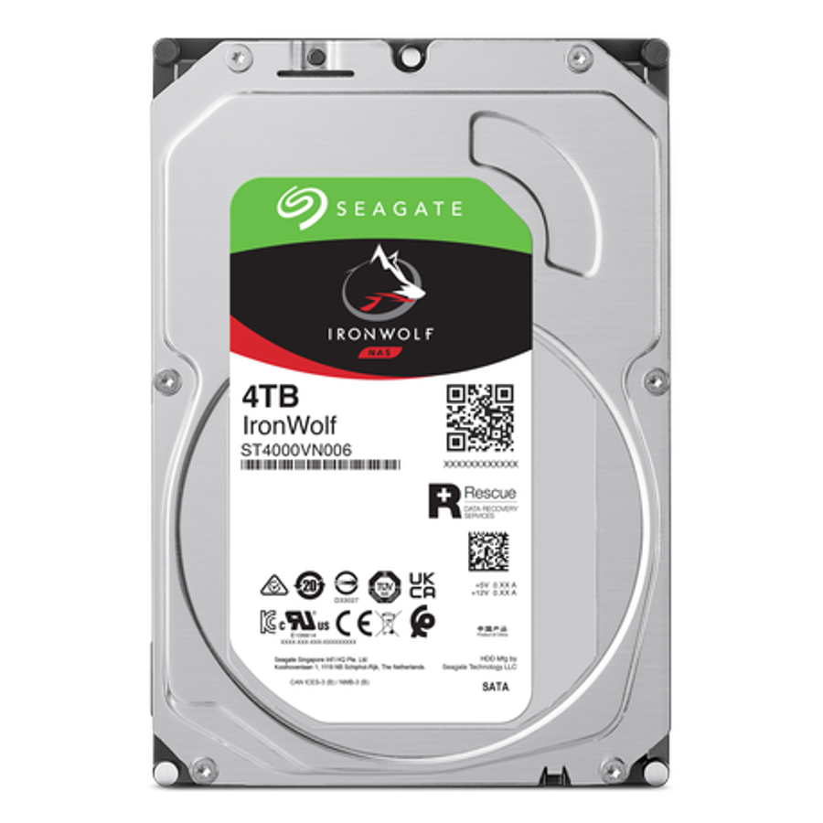 Seagate - IronWolf NAS 4TB SATA Hard Drive - Seagate - IronWolf NAS 4TB SATA Hard Drive