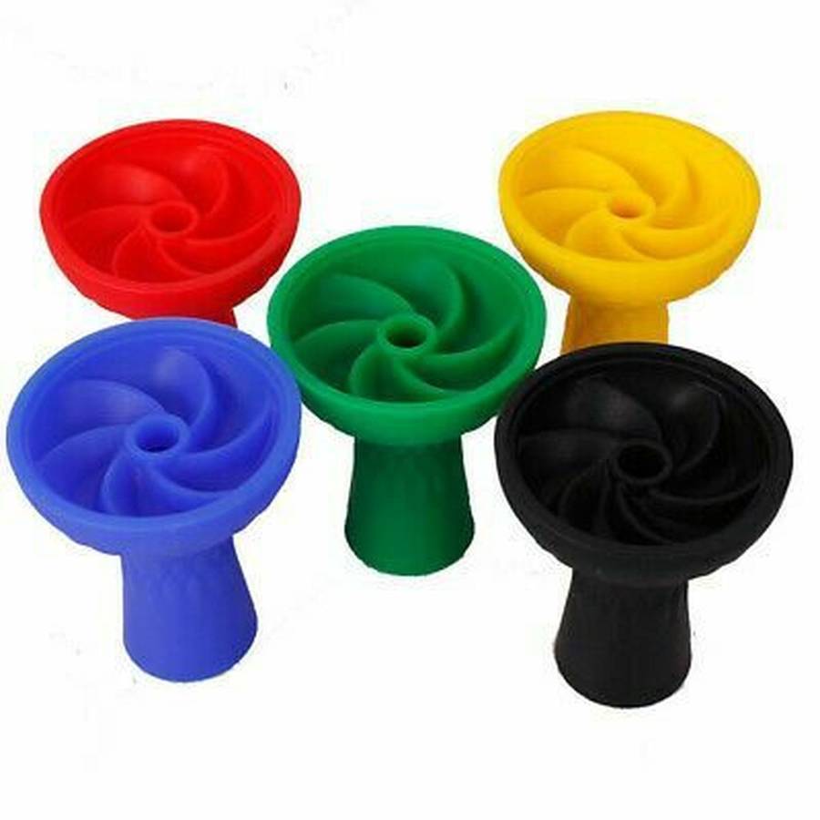 Large Silicone Hookah Head With Waves