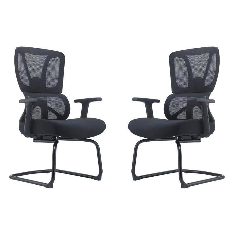 Set of 2 Modern Mesh Visitor Office Chairs D2308