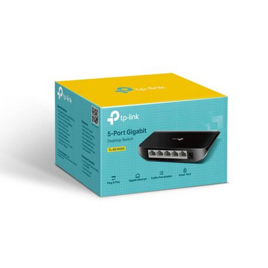 Tp-Link - SG1005D 5 - Port Desktop Gigabit Switch - Tp-Link - SG1005D 5 - Port Desktop Gigabit Sw...