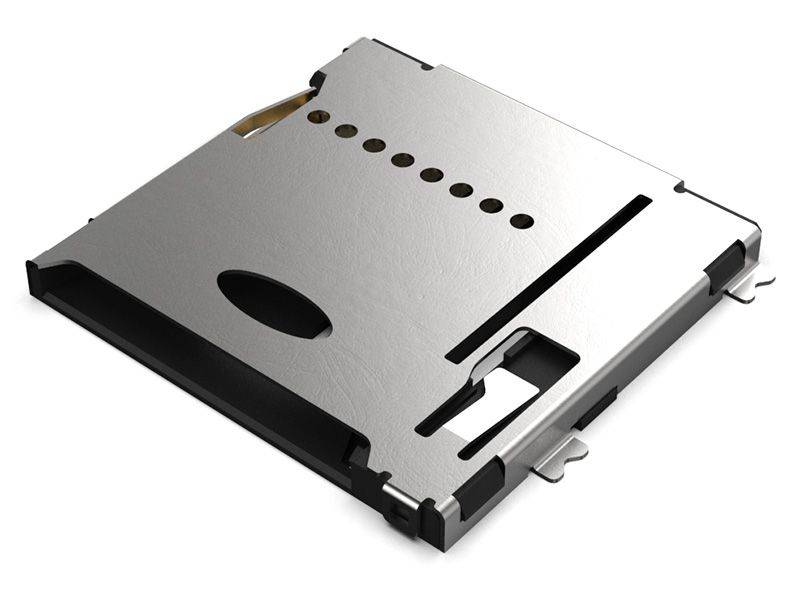 Gct (MEM2075-00-140-01-A) Memory Card Connector, MicroSD, Push-Push