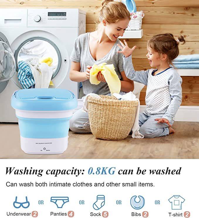 Portable Foldable Mini Folding Washing Machine