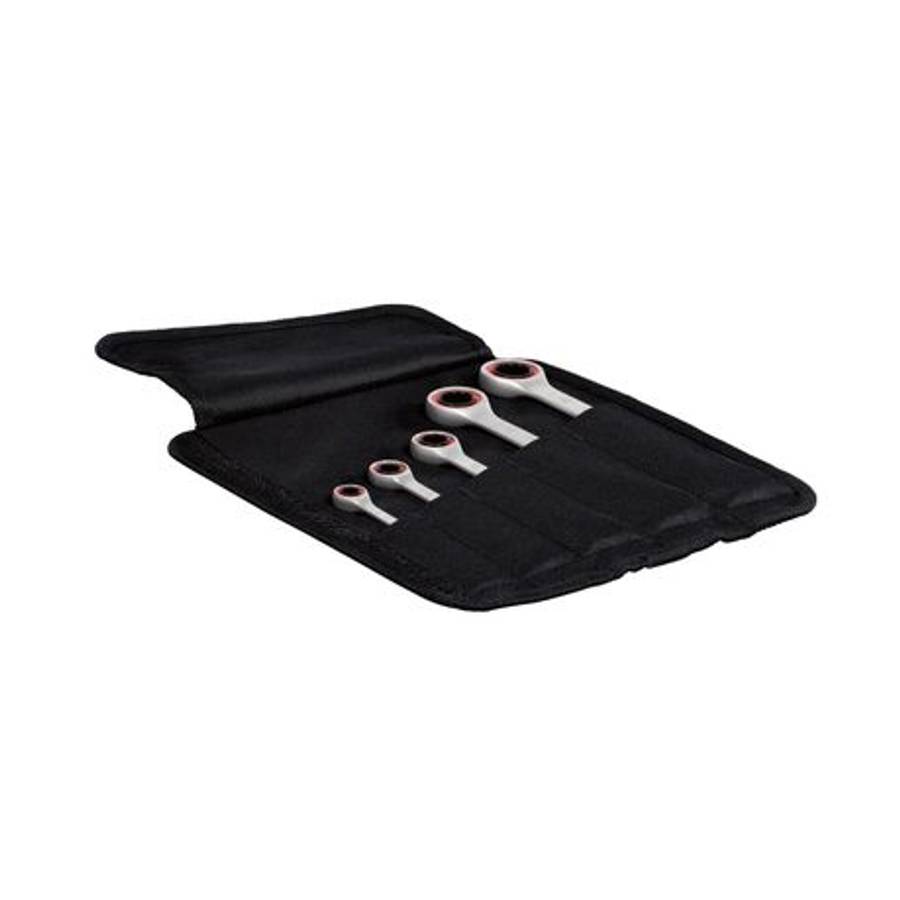 Bosch - 5-piece Ratchet Spanner Set Silver Satin - Bosch - 5-piece Ratchet Spanner Set Silver Satin