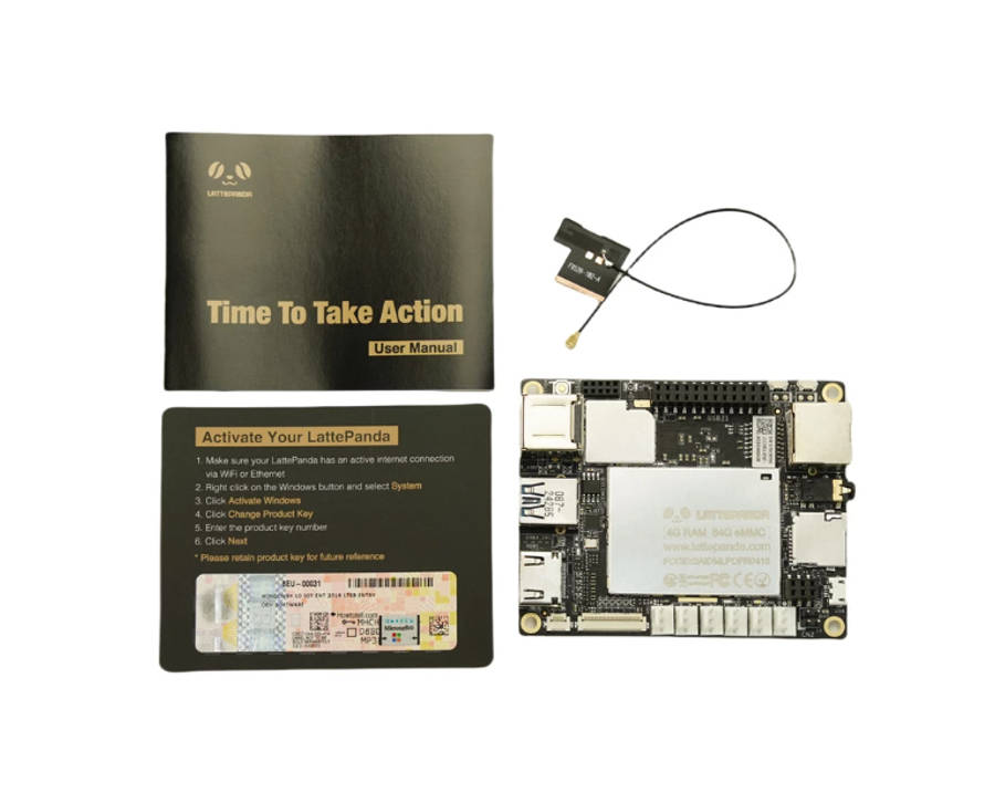 DFRobot (DFR0470-ENT) SBC, LattePanda V1, Intel Atom, X5-Z8350, 4GB RAM