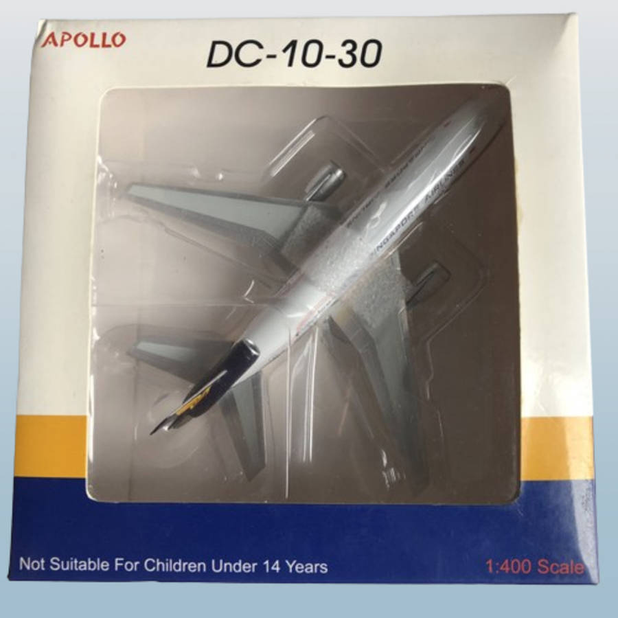 1:400 Scale, Singapore Airlines, Douglas DC-10-30, Diecast Display Model