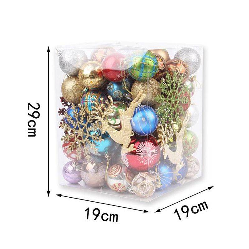 DHAO Christmas Balls Ornaments 60-70Pack For Christmas Tree
