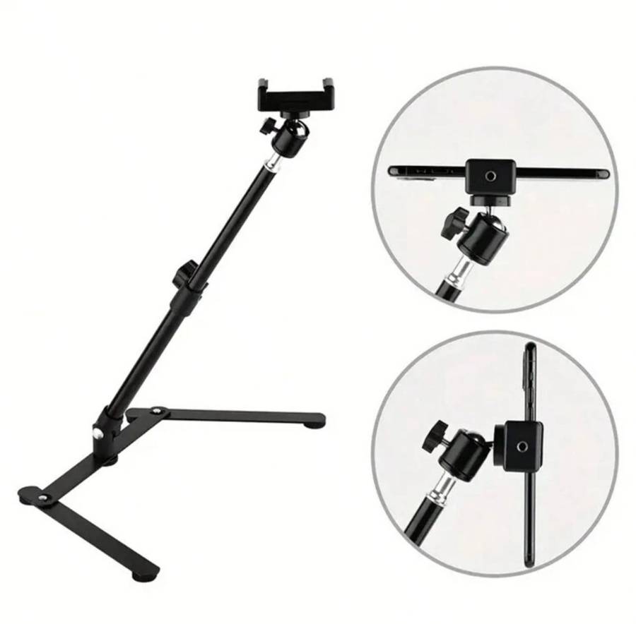 10 inch ring light with adjustable tripod and phone holder