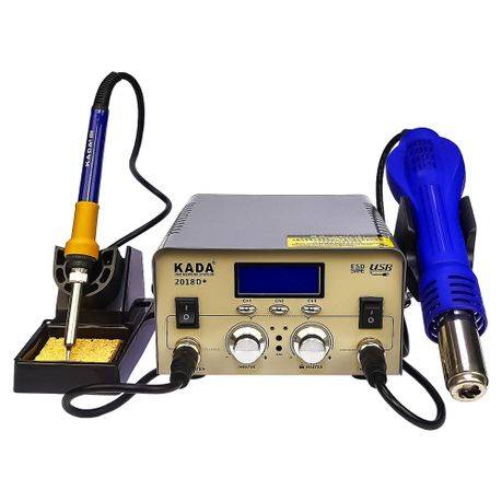 Soldering Station 2in1 With Hot Air Gun LCD Display KADA2018D+